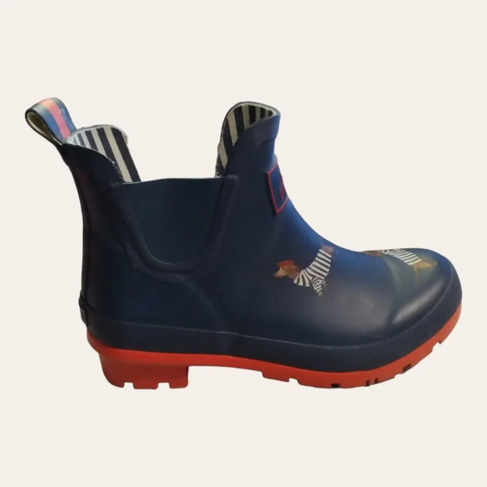JOULES WELLIBOB Dachshund Dog Rain Boots Womans size 5 - Picture 6 of 11